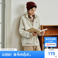 森马（Semir）梅花系列外套男2024秋季新款撞色复古美式运动风夹克立领上衣