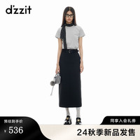 d'zzit 地素 2024秋季 简约都市风 女士短袖T恤