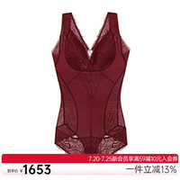慕澜(ModelabByAimer)爱慕女士连裤塑身衣带杯轻度塑身塑腰收腹AD35921 酒红色 165