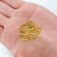 芙蕖999黄金耳钉迷你小黄金耳钉男女款养耳棒 约0.17克10mm【单只】