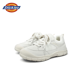 Dickies儿童运动鞋2025春秋新款男女童鞋魔术贴小白鞋舒适跑步鞋6-12岁 白色 32 (鞋内长195.5mm)