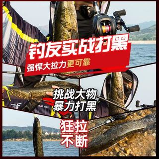 FIASST碳素超轻路亚竿套装碳素远投海竿路滑鱼竿水滴轮纺车轮路亚竿 1.8m 直柄＋双手纺车轮 豪华顶配套装