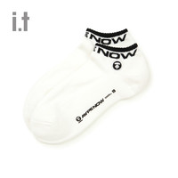 it Aape男款针织短袜夏时尚日常猿颜刺绣休闲袜5136XXK