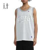 it RUSSELL ATHLETIC男装无袖网眼上衣2024春夏时尚运动2124L