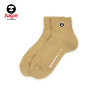 Aape配饰猿颜徽章刺绣简约短袜5225XXM