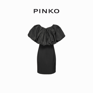 PINKO 一字肩包臀中长连衣裙100090A0GU