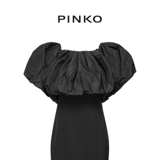 PINKO 一字肩包臀中长连衣裙100090A0GU