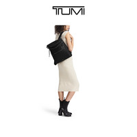 TUMI/途明 Voyageur女士双肩背包休闲百搭手提包多用双肩包 黑色拼烟枪色/0196602DGM
