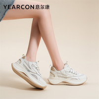 意尔康女鞋夏季网面透气老爹鞋厚底轻便休闲运动鞋 E62401912