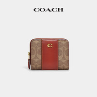 COACH/蔻驰女士拼色经典标志折叠钱包