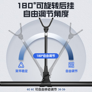 朝宇不锈钢炮台支架鱼竿支架钓鱼架杆架竿地插台钓竿架手竿鱼杆支撑架 霸王款【可撑8.1米管粗18MM】 2.1M