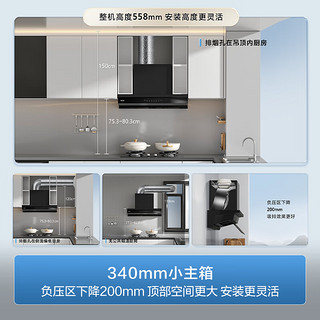 Haier 海尔 小巧系列 CXW-358-EC971 欧式吸油烟机 26m³/min