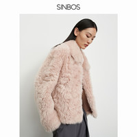 SINBOS白日舒曼 托斯卡纳皮毛一体女冬季羊羔毛皮草外套