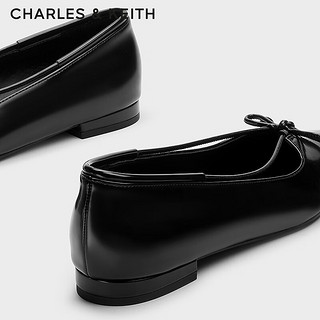 CHARLES&KEITH24秋季新品CK1-70900540蝴蝶结平底尖头芭蕾舞鞋女