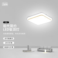 WEIJIABANG 卫家邦 LED吸顶灯方形现代简约卧室阳台楼梯走廊照明灯 22*22cm12W白光