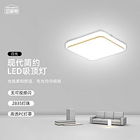 WEIJIABANG 卫家邦 LED吸顶灯方形现代简约卧室阳台楼梯走廊照明灯 22*22cm12W白光