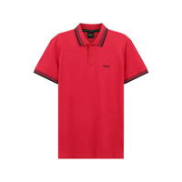 雨果博斯(HUGO BOSS)24春夏 男士green系列商务休闲短袖POLO衫男装 50468983 624 红色小徽标刺绣 XXL