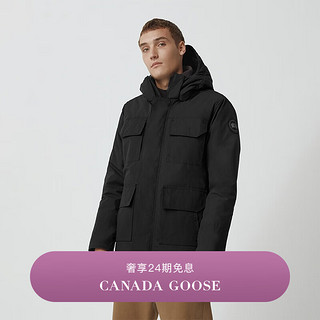 加拿大鹅（Canada Goose）Maitland 男士黑标派克大衣户外夹克外套大鹅羽绒服 4550MB 61 黑色 XL