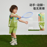 威尔贝鲁男童套装夏装宝宝背心套装儿童篮球服洋气时髦小童运动服