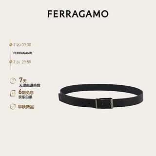 菲拉格慕（Ferragamo）男士黑色双面可调式皮带 0775804_C  _110 110（3尺1-3尺2）