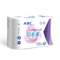 ABC 瞬吸云棉0.1极薄夜用卫生巾 28.5cm*8片（多款可任选）