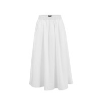 URBAN REVIVO 女士时尚休闲简约松紧腰超宽松半裙 UWM540003 本白 L