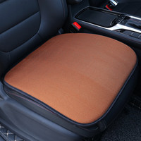 硕基汽车坐垫四季坐垫涤麻座垫车垫套四季通用座垫新能源 前排咖