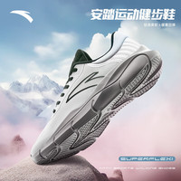 ANTA安踏奥特莱斯灵弧丨综训鞋男健步轻便跑步训练鞋软底运动鞋 象牙白/黑-2 7.5(男40.5)