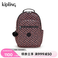 凯普林 kipling男女款2024秋冬新款双肩背包首尔包电脑包书包|SEOUL系列 3D蓝米老花