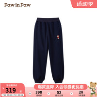 PawinPaw卡通小熊童装2024年秋冬女童针织裤 Navy藏青色/59 120cm