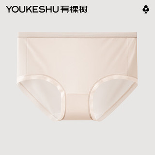 有棵树 YOUKESHU内裤女夏季薄款柔滑透气抗菌裆亲肤舒适中腰三角裤 【冰丝款】柔肤【7A抗菌】 L