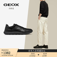GEOXX杰欧适男鞋2024秋季舒适纯色休闲鞋SPHERICA U46BYB 黑色C9999 39