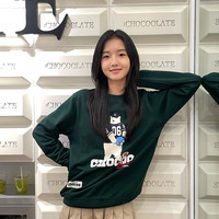 it :CHOCOOLATE男装圆领印花卫衣休闲秋季美式学院风3216XFL