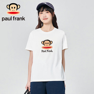 大嘴猴（paul frank）短袖t恤女夏季2024宽松休闲宽松百搭透气打底衫女装白色M PFATE242903W白色