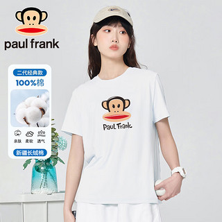 大嘴猴（paul frank）短袖t恤女夏季2024宽松休闲宽松百搭透气打底衫女装白色2XL PFATE242903W白色