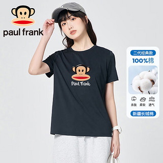 大嘴猴（paul frank）短袖t恤女夏季2024宽松休闲宽松百搭透气打底衫女装黑色M PFATE242903W黑色