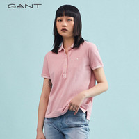 GANT甘特春夏女士运动休闲透气翻领短袖Polo衫|4203206 614粉色 L