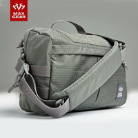 MAXGEAR鲣鸟单肩斜挎包 男户外旅行登山摄影包迷彩时尚休闲大容量邮差包 魔灰 不含内胆包
