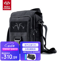 MAXGEAR 马盖先西北风单肩斜挎包 商务公文包 户外军迷战术运动休闲通勤 黑色