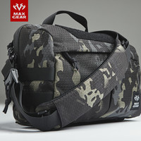 MAXGEAR鲣鸟单肩包挎包户外运动通勤男女潮牌大容量休闲运动邮差 暗夜黑 不含内胆包