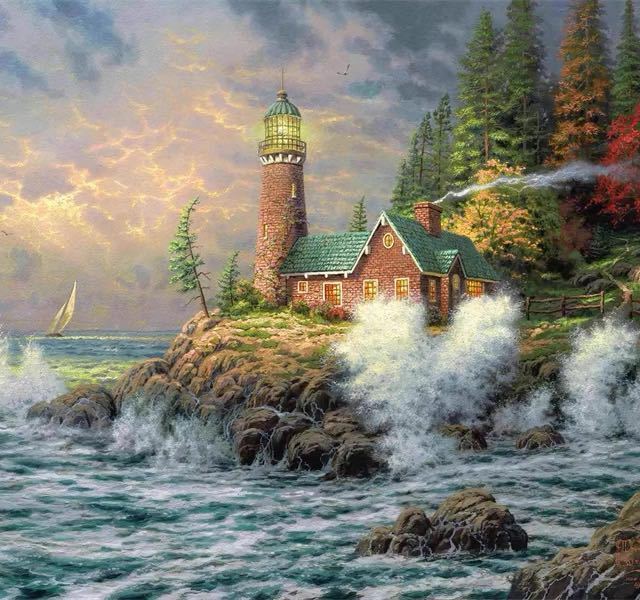 13幅托马斯风景油画高清图集图片风景临摹装饰素材