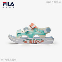 斐乐（FILA）KID童鞋儿童凉鞋2024夏季新款男女大童魔术贴露趾凉鞋