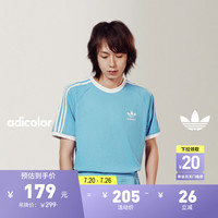 adidas adicolor复古穿搭运动圆领短袖T恤男装夏季阿迪达斯三叶草