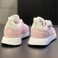 阿迪达斯 (adidas)休闲鞋女鞋夏季三叶草运动鞋网面透气减震跑步鞋H02979 H04498粉色 38