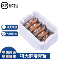 福建 鲜活青蟹公蟹母蟹 天然鲜活大青蟹 鲜活 大青蟹公母搭配 1斤装2-3只