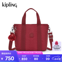 凯普林 kipling女款2024秋冬新款百搭托特包斜挎包|ASSENI MINI 黑皮诺色