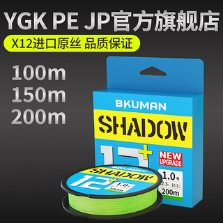 YGK PE JP日本原丝12ygkpejp线pe线路亚线远投打黑微物耐磨鱼线 YGK PE JP【原丝】 200米 6#