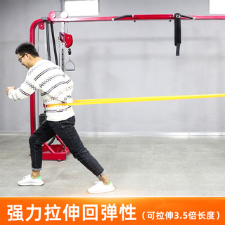 驭动（REIN NOW）拉力带体育生训练跑步弹力带田径爆发力阻力带力量训练加长橡皮带 【绿色】65磅/折合30kg弹力 10米一根