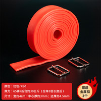 驭动（REIN NOW）拉力带体育生训练跑步弹力带田径爆发力阻力带力量训练加长橡皮带 【红色】65磅/折合30kg弹力 3米一根