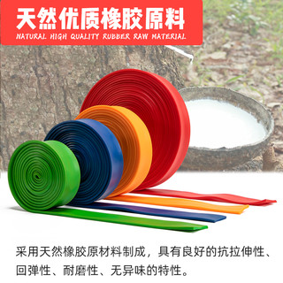 驭动（REIN NOW）拉力带体育生训练跑步弹力带田径爆发力阻力带力量训练加长橡皮带 【桔色】65磅/折合30kg弹力 10米一根